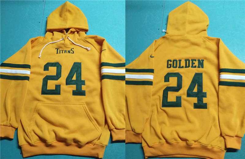 Nike Titans 24 Golden Yellow All Stitched Hooded Sweatshirt,We sell and wholesale Nike Titans 24 Golden Yellow All Stitched Hooded Sweatshirt on line form chian!